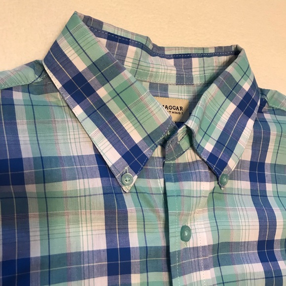 EUC Haggar Button Down Short Sleeve Shirt Size Small - Picture 2 of 8